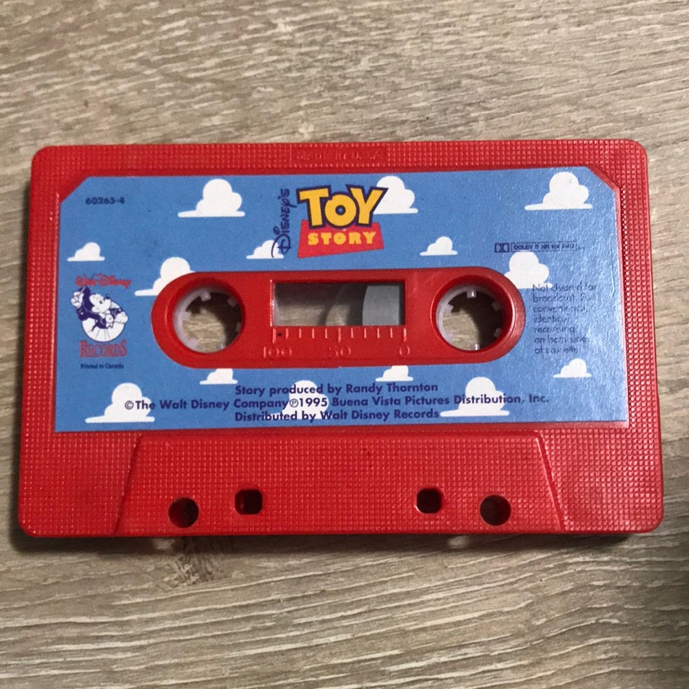 Toy Story 1995 Read Along Cassette Tape ONLY 60265-4 Walt Disney Records